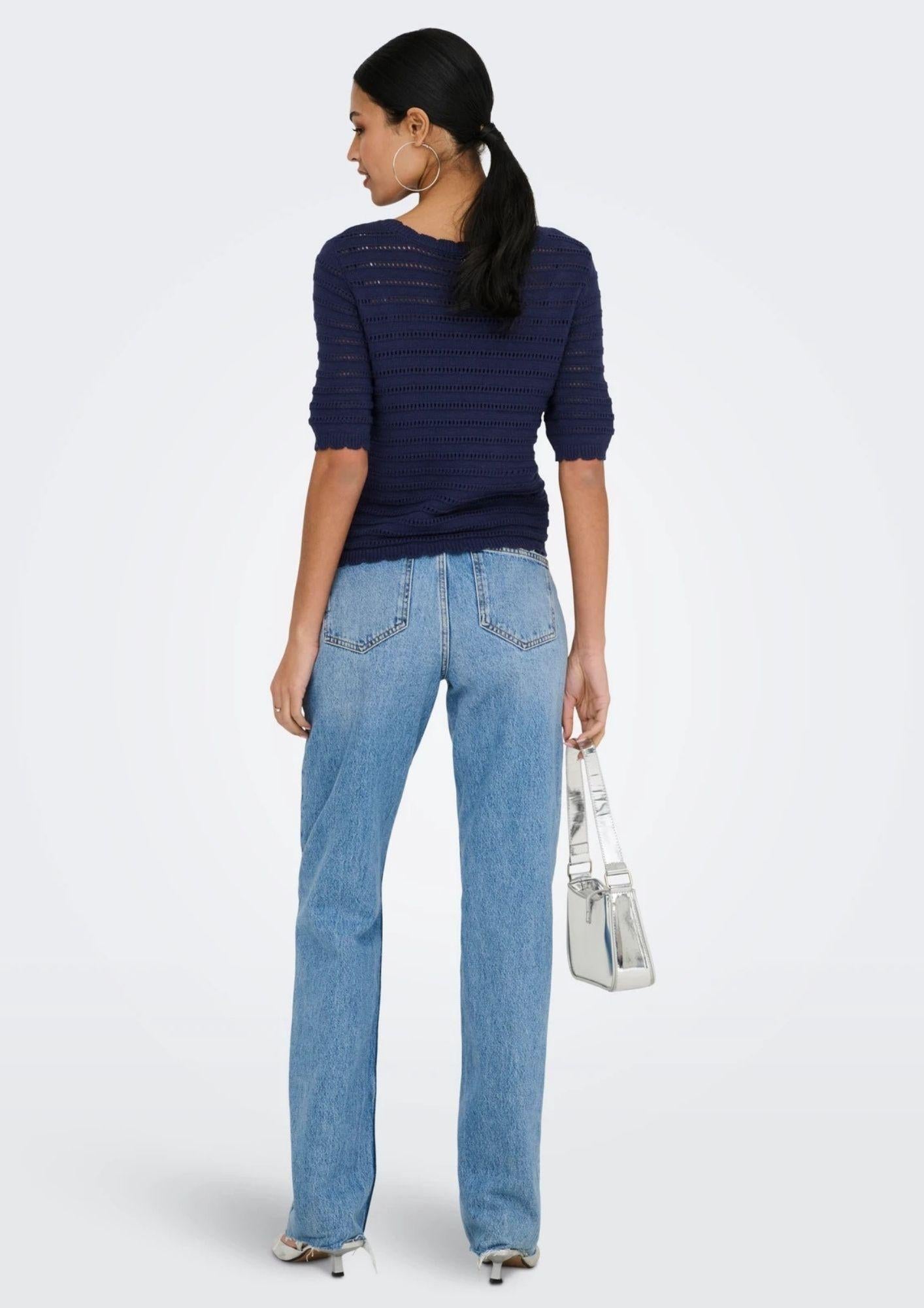 Jacqueline De Yong Cardigan Donna Tanja Blu 15366211 Black Iris JACQUELINE DE YONG 