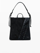Desigual Zaino effetto pelle corsetto piccolo Donna Nero 25WAKP12 2000 DESIGUAL 