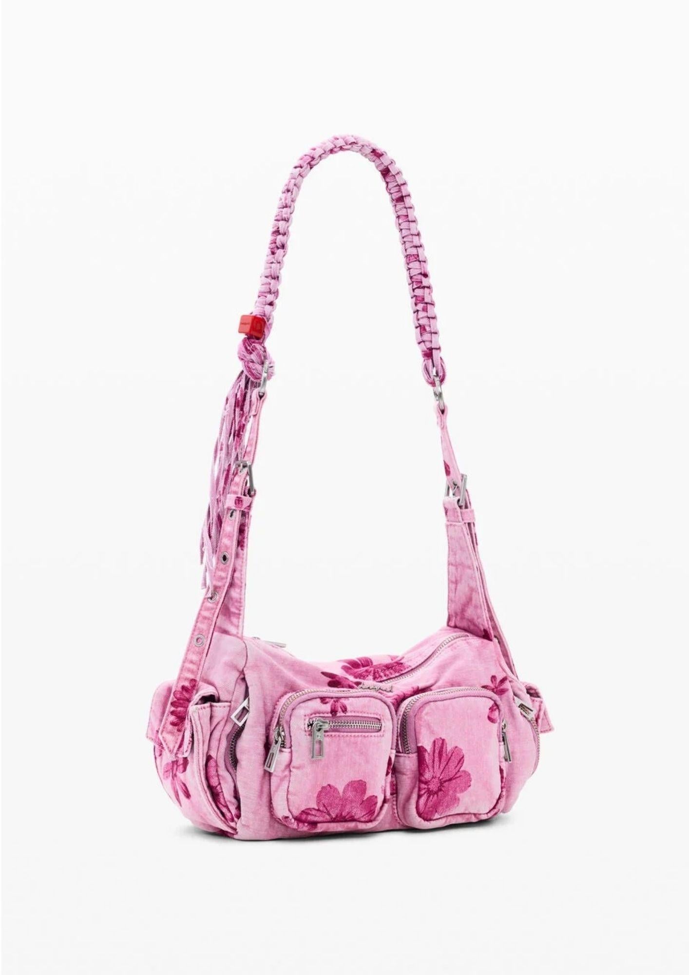 Desigual Borsa Donna Bag Margaritas Habana Rosa Denim 26SAXD30 3067 DESIGUAL 