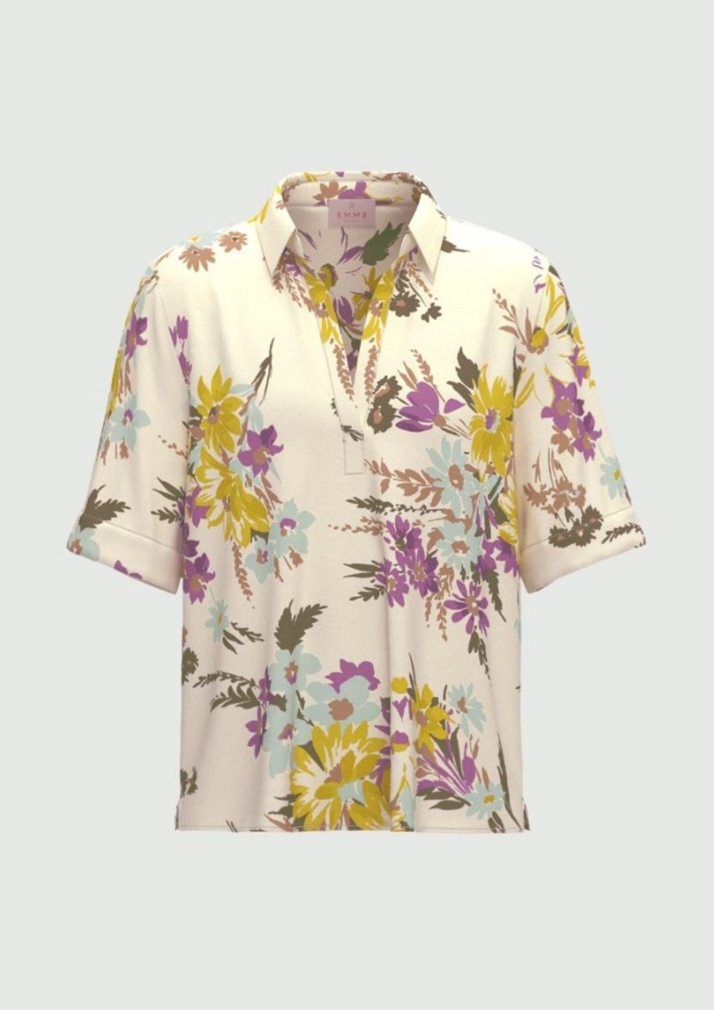 Emme Marella Blusa Donna Emmferoce Lavanda Floreale 2615111212200 002 EMME MARELLA 