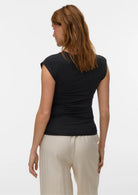 Vero Moda T-Shirt Donna Avasarah Nera 10342876 Black VERO MODA 