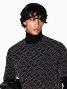 Armani Exchange T-shirt Uomo regular fit logo allover Nero XM001897 AF10356 FC196 ARMANI EXCHANGE 