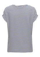 Only T-Shirt Donna Moster Bianca e Blu Naval Accademy 15206243 Naval Academy ONLY 