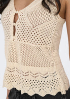 Only Top Donna Lison Ecrù 15369246 Ecru Dtm FMOP Button ONLY 