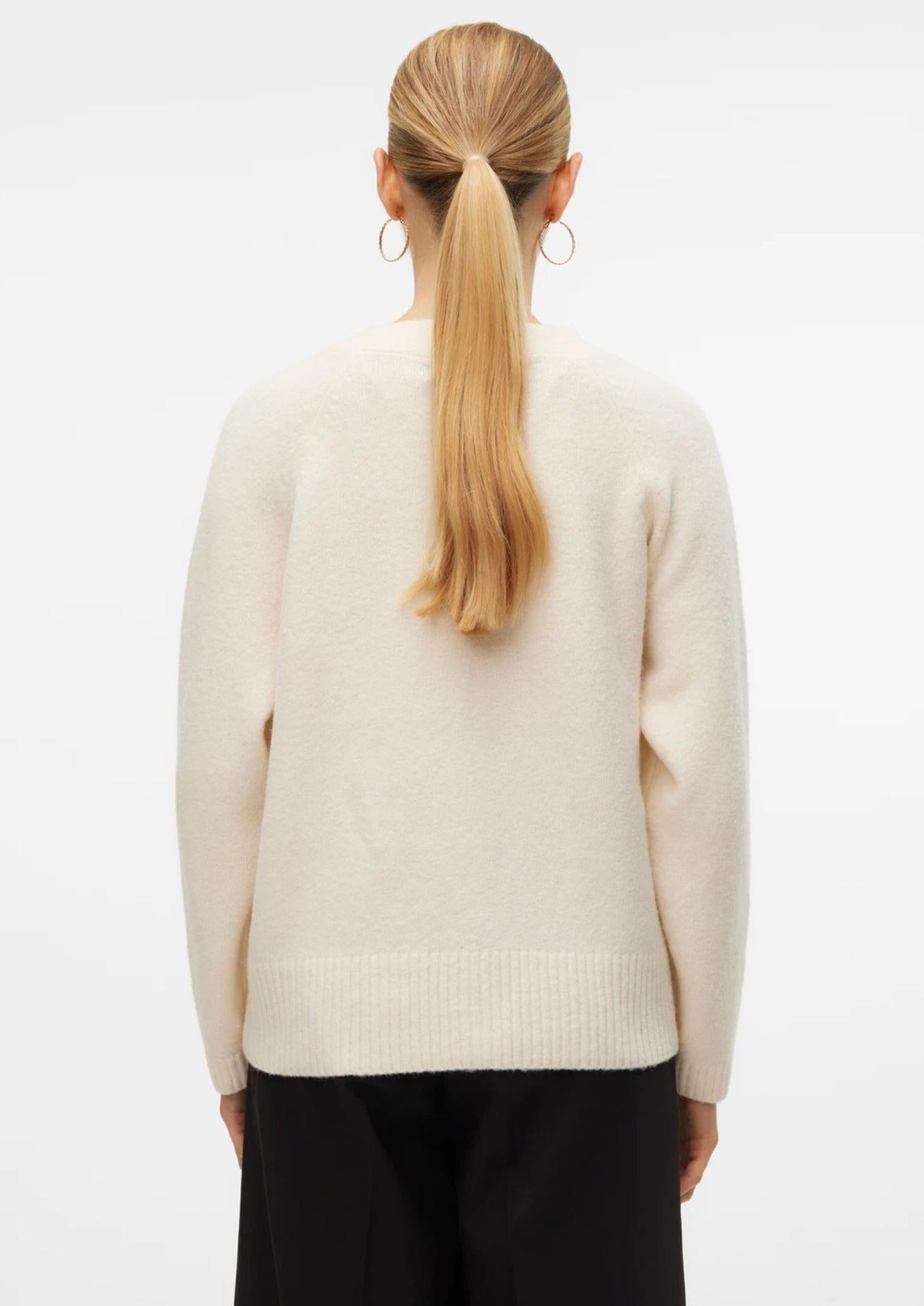 Vero Moda cardigan donna Boom Beige 10320457 Birch MELANGE VERO MODA 