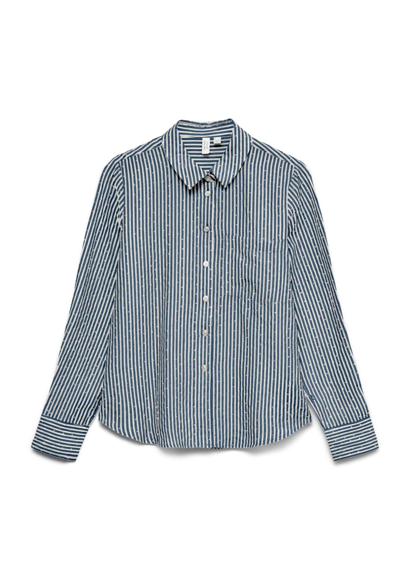 Vero Moda Camicia Donna Imara Blu 10338157 Dark Denim SNOW WHITE VERO MODA 