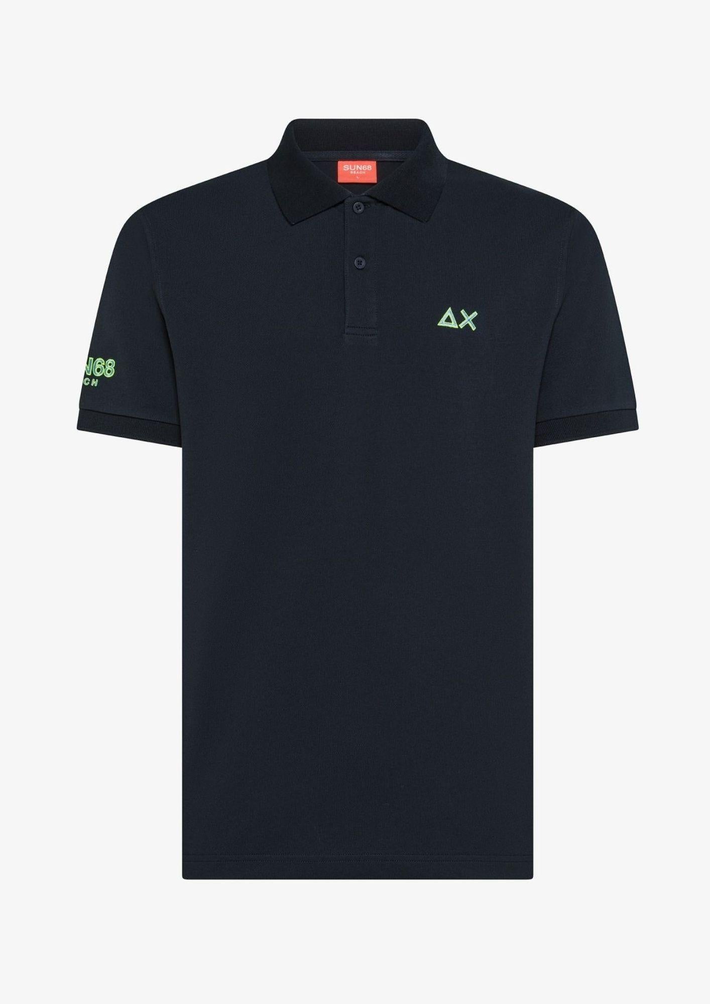 Sun68 Polo Uomo Blu Navy A36150 07 SUN68 