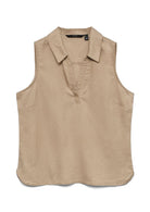 Vero Moda Top Donna Harper Beige 10283751 Silver Mink VERO MODA 