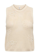 Only Top Donna Ivy Bianco 15370250 Birch Cloud Dancer Pearls ONLY 