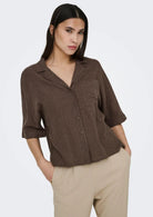 Only Camicia Donna Bruxelles Cioccolato 15314215 Chocolate Martini ONLY 