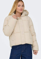 Jacqueline De Yong Giacca Invernale Donna Wonder Crema 15353998 Moonbeam JACQUELINE DE YONG 