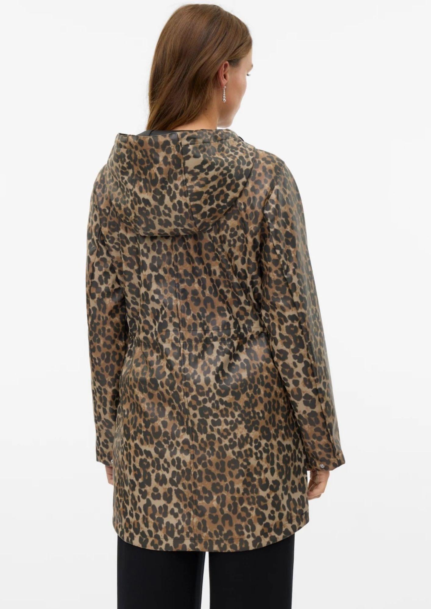 Vero Moda Giacca Invernale Donna Malou Marrone Animalier 10330969 Irish Cream VERO MODA 