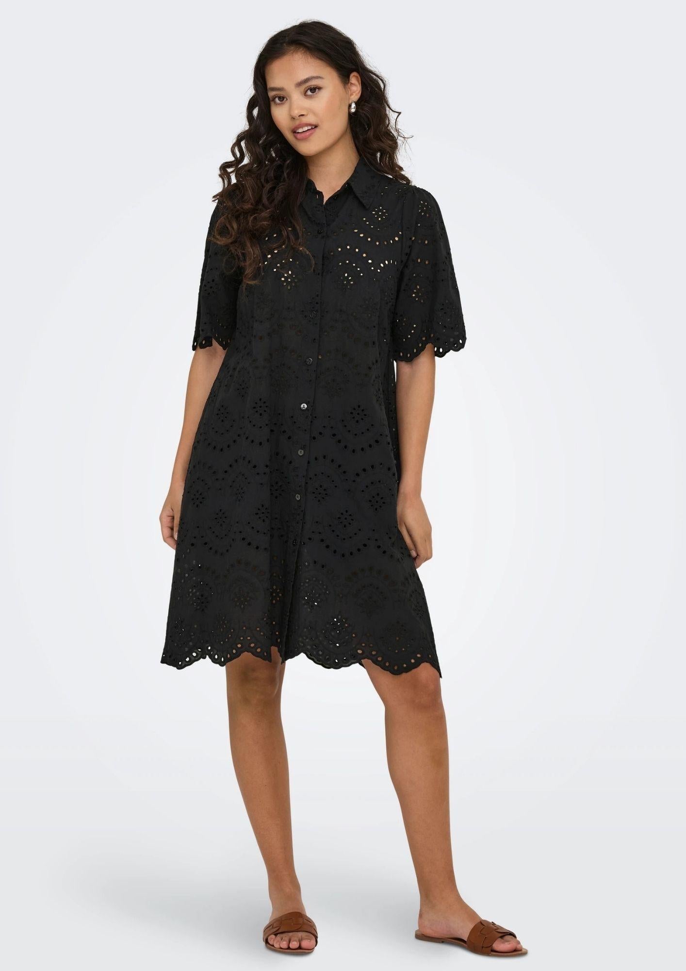 Only Abito Donna Valais Nero 15357653 Black ONLY 
