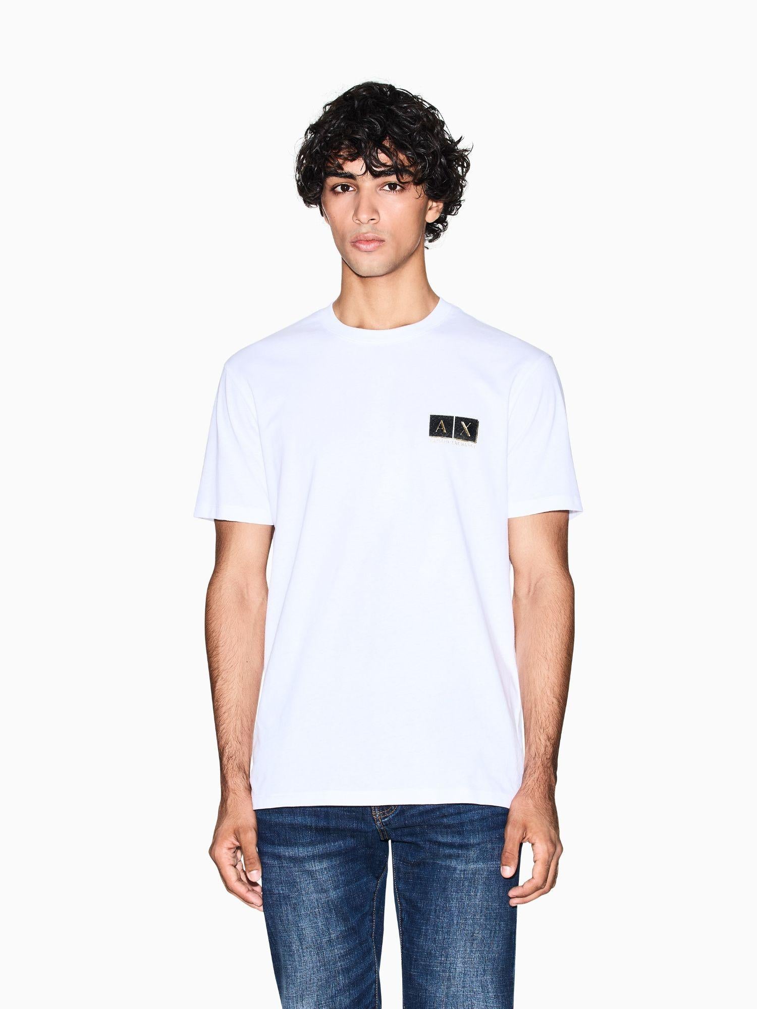 Armani Exchange T-shirt regular fit Uomo Bianco XM001911 AF10356 M0247 ARMANI EXCHANGE 