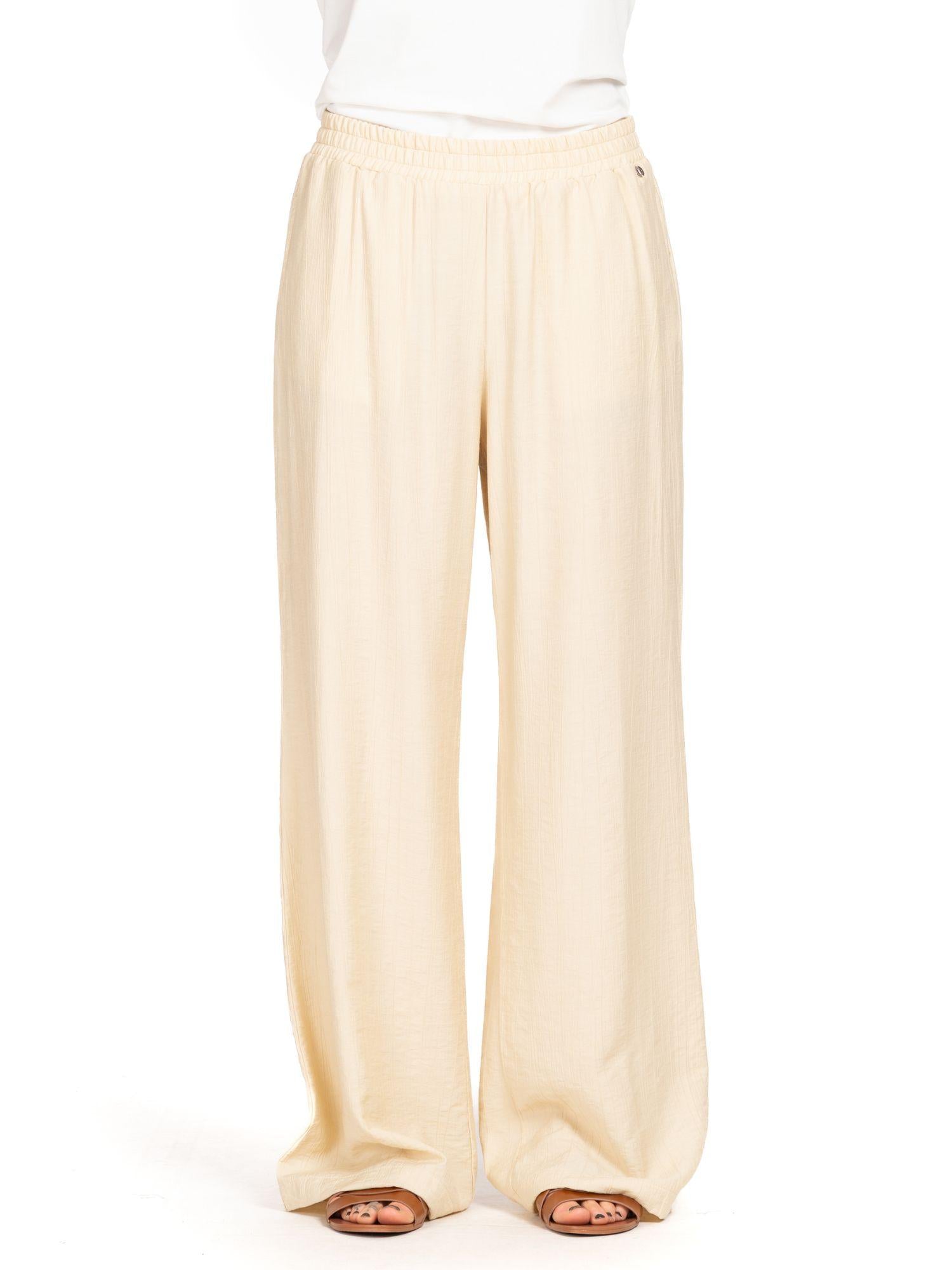 Diana Gallesi Pantalone Donna Bianco Burro P006R008920N 02 DIANA GALLESI 