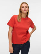 Aware T-Shirt Donna Molten Lava Awnaima 10294544 Molten Lava VERO MODA 