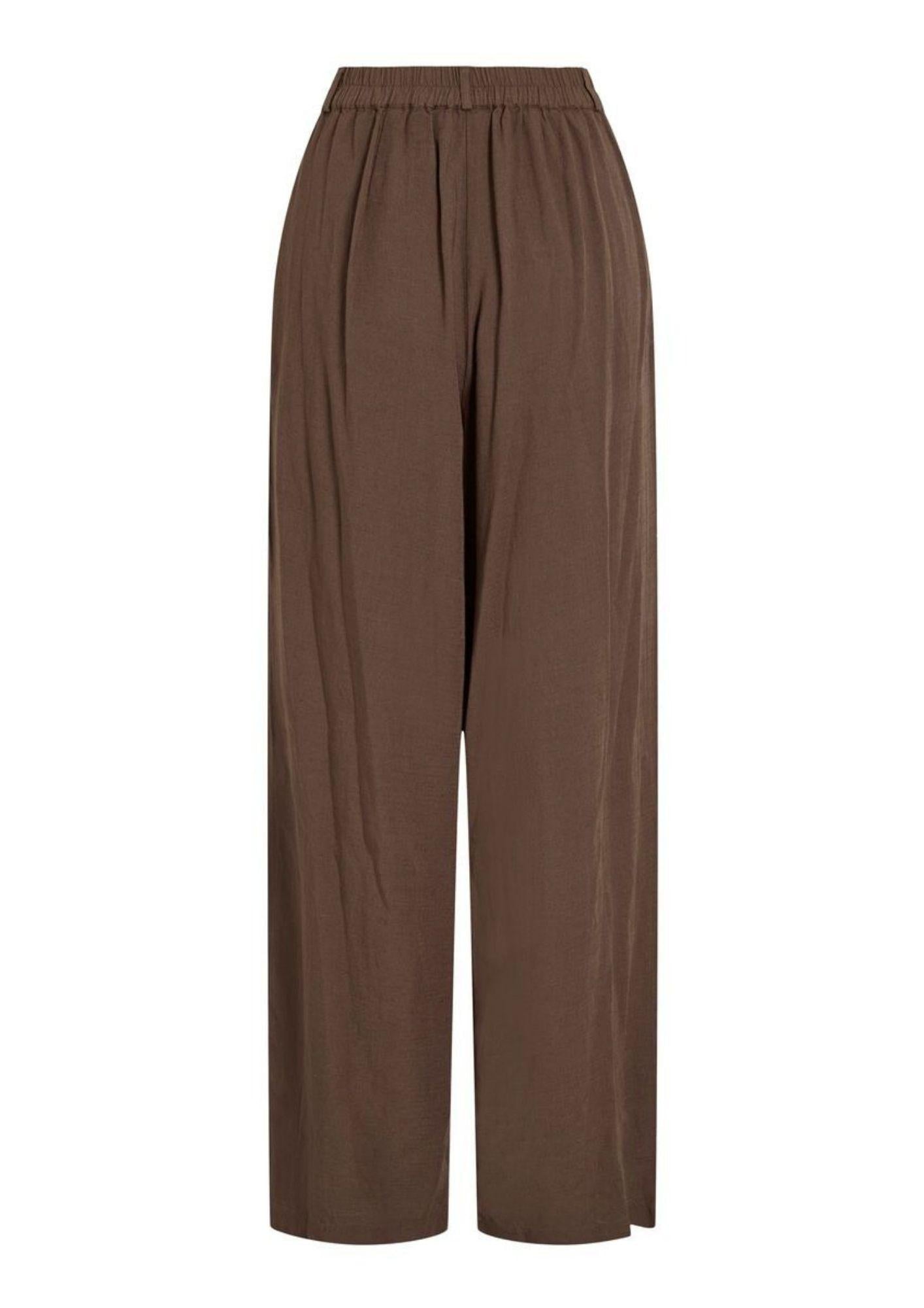 Vila Pantalone Donna Winnie Marrone 14113965 Slate Black VILA 