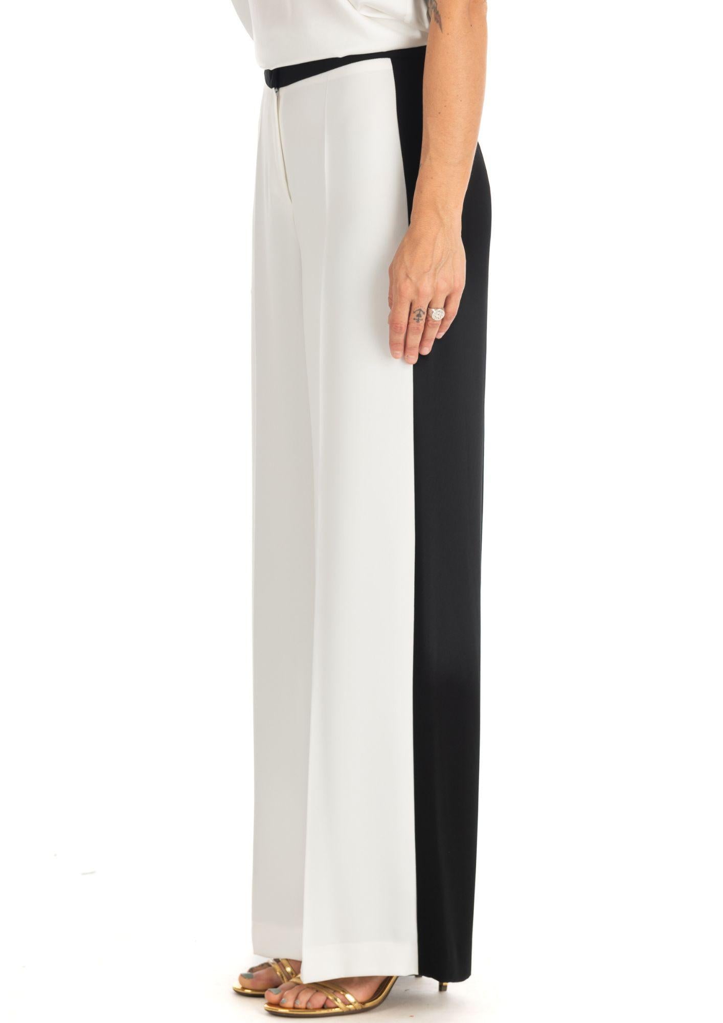 Pantalone Donna Bianco e Nero P610R005682 80 DIANA GALLESI 