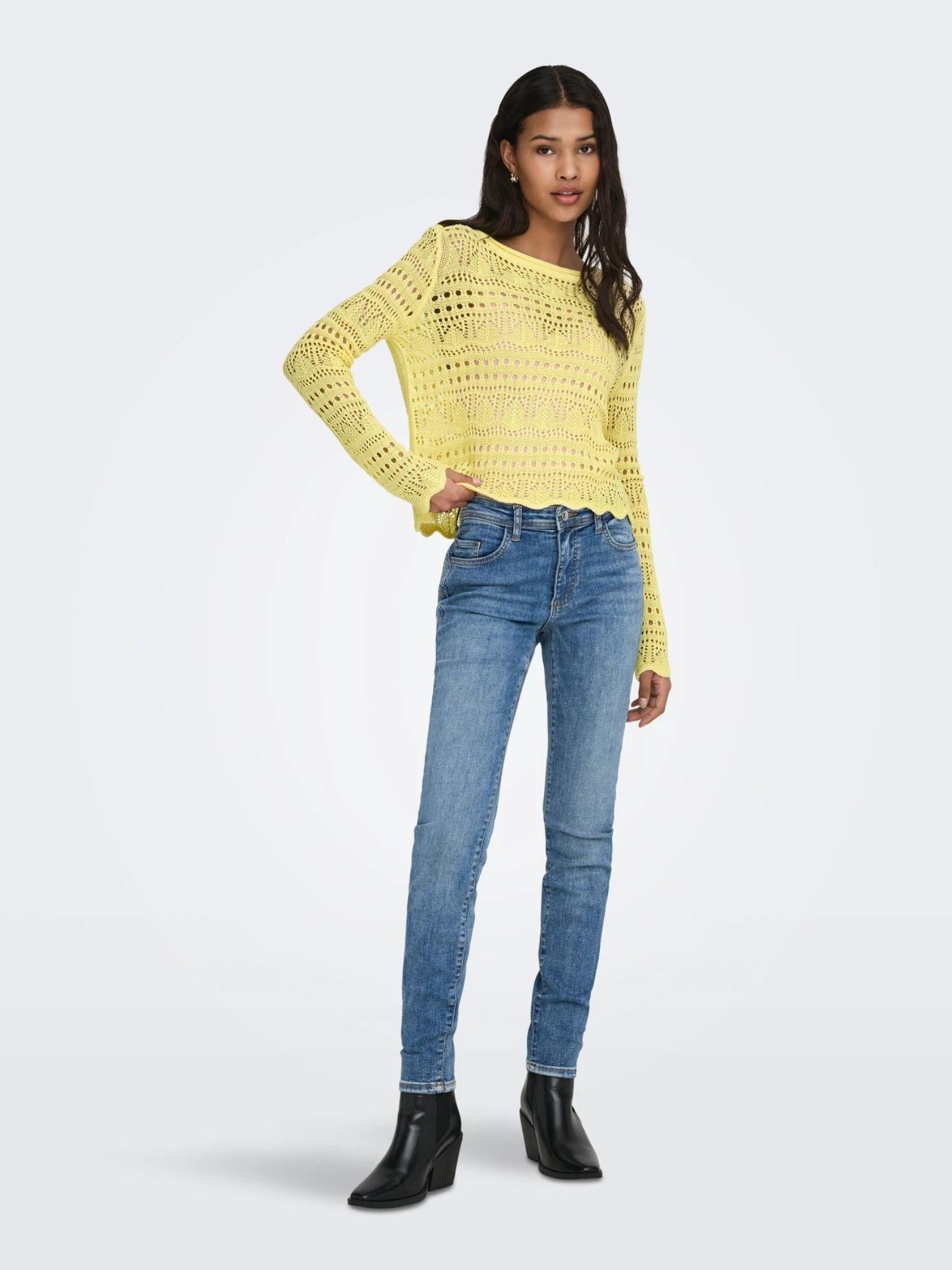 Jacqueline De Yong Maglia Donna Double Cream Jdysun 15287384 Double Cream JACQUELINE DE YONG 