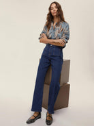 Emme Marella Jeans con tasche applicate Donna Palma Blu 2525186031200 002 EMME MARELLA 