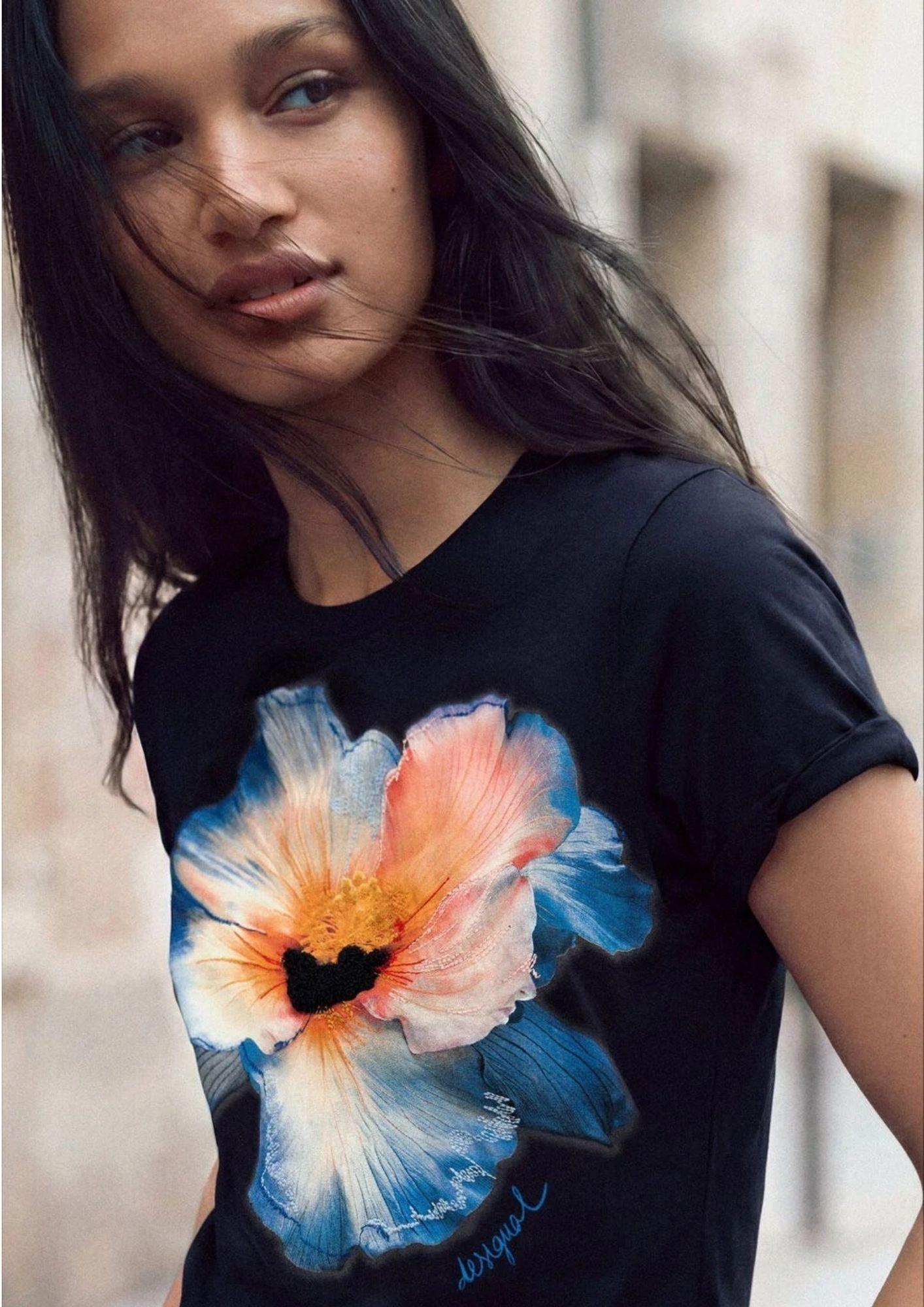 Desugual T-Shirt Donna Estocolmo Blu 26SWTK03 5000 DESIGUAL 