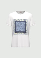 Emme Marella T-Shirt Donna Bianca Stampa Blu Foulard 2615971051200 001 EMME MARELLA 