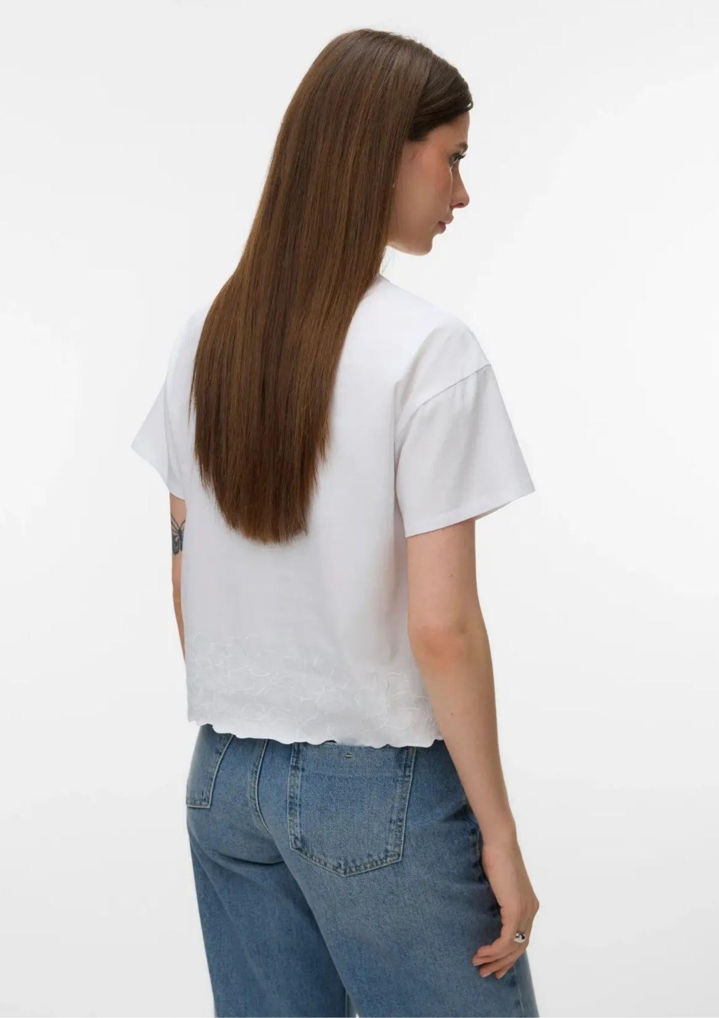 Vero Moda T-Shirt Donna Noah Bianco 10342965 Bright White White VERO MODA 