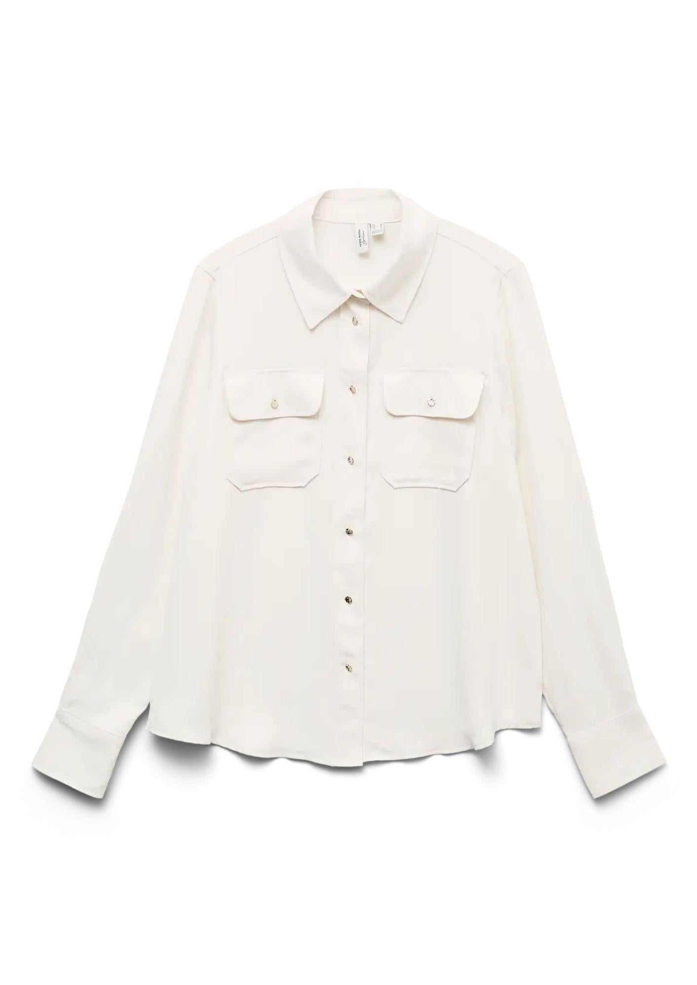 Vero Moda Camicia Donna Hendrix Bianca 10340844 Cloud Dancer VERO MODA 