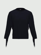 Emme Marella Maglia over con frange Donna Falco Blu 2525366281200 013 EMME MARELLA 