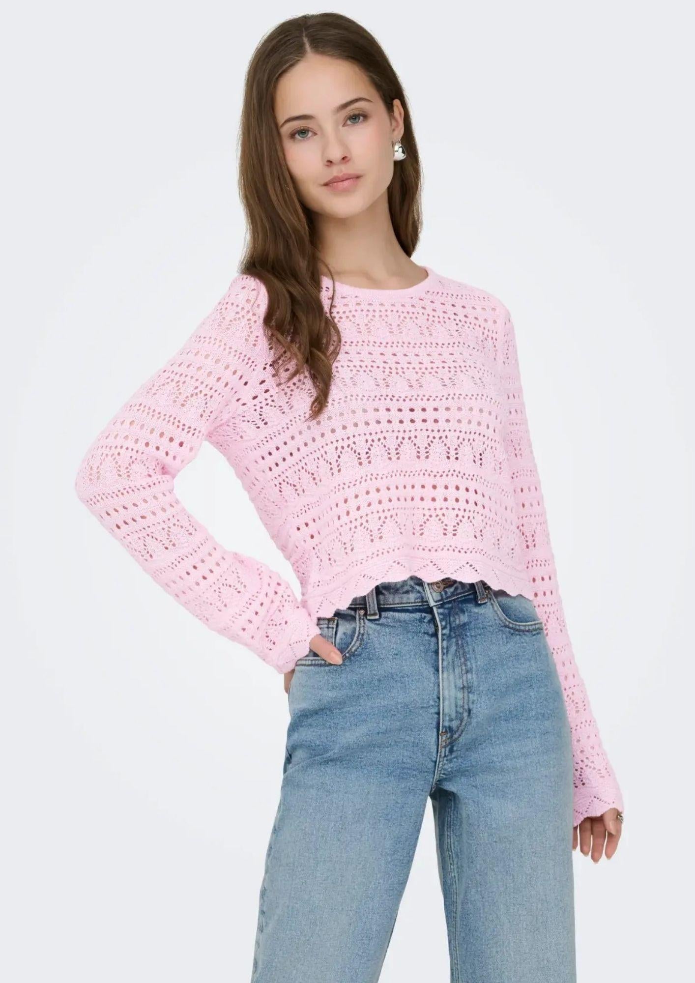 Only Pullover Donna Elke Rosa 15363049 Romance Rose ONLY 