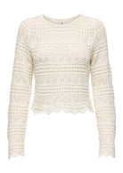 Only Pullover Donna Elke Bianco 15363049 Birch ONLY 