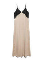 Vero Moda Abito Donna Joi Nero e Grigio Cemento 10341488 Black CEMENT CONTRAST VERO MODA 