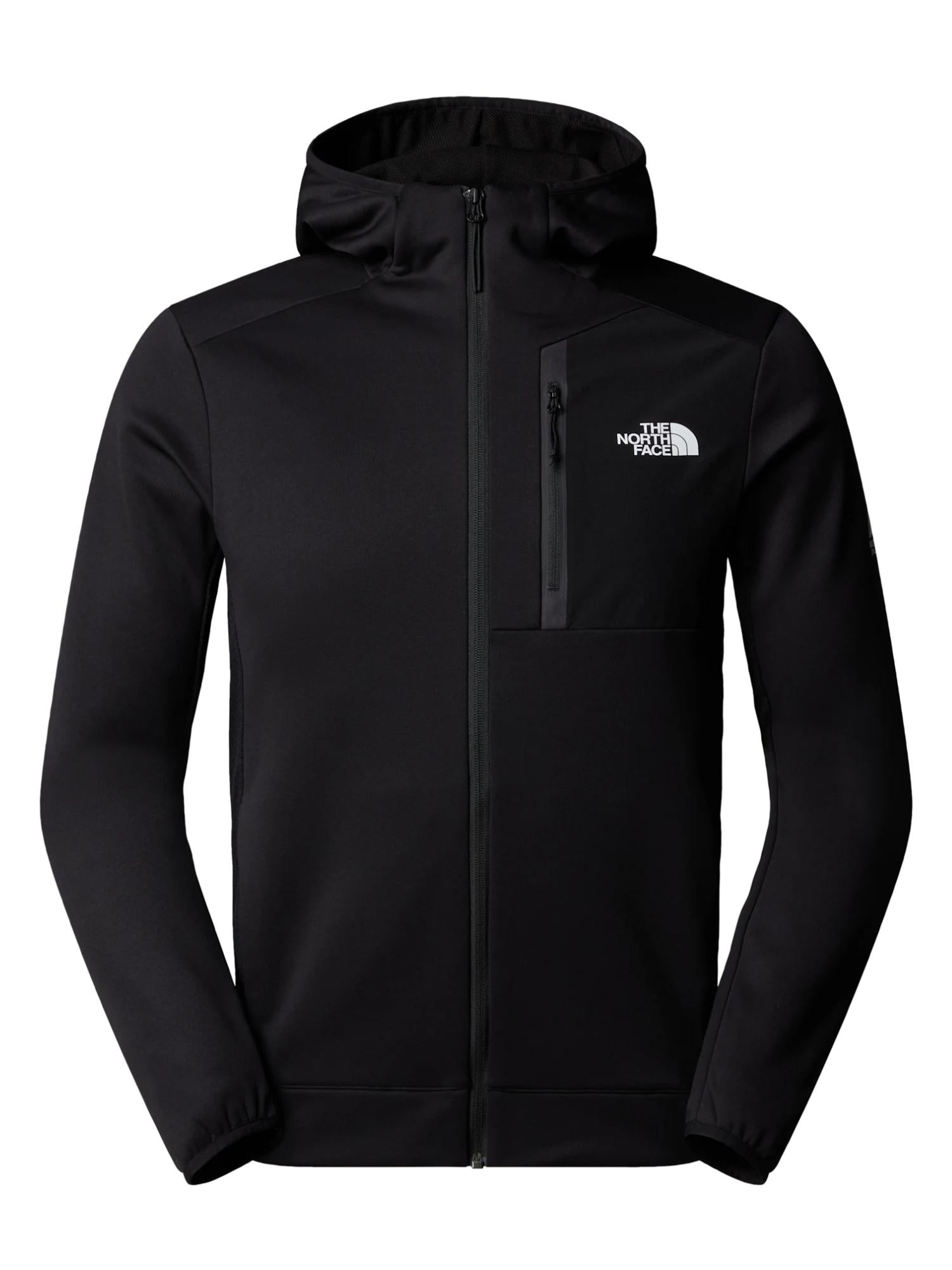 The North Face Felpa in Pile Mountain Athletics con cappuccio e cerniera integrale Uomo Nero NF0A8DY7 JK3 THE NORTH FACE 