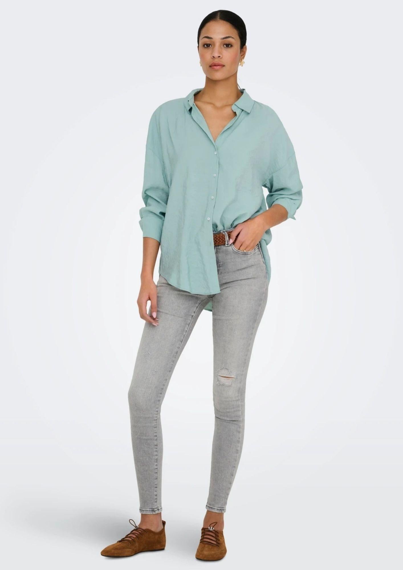 Only Camicia Donna Zazima Blu Ether 15272523 Ether ONLY 