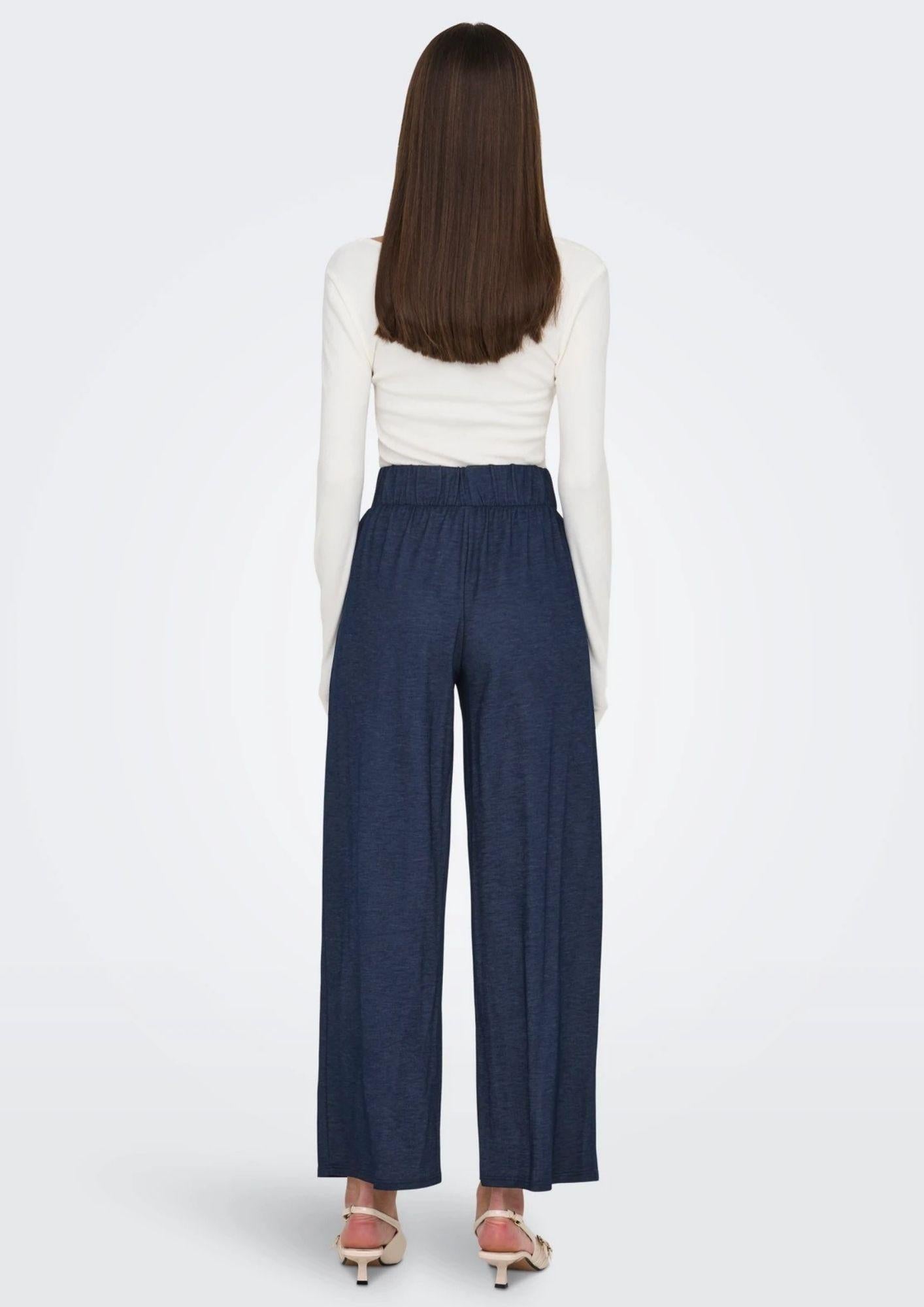 Jacqueline De Yong Pantalone Donna Birdie Blu 15320882 Black Iris JACQUELINE DE YONG 