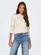 Only Pullover Donna Rica Beige 15204279 Birch ONLY 