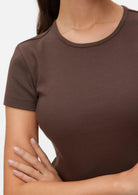 Vero Moda T-Shirt Donna Chloe Marrone Cioccolata 10306894 Chocolate Martini VERO MODA 