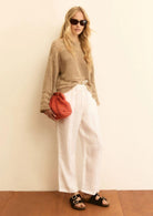 Emme Marella Pantalone Donna Emmsauna Bianco 2615131232200 003 EMME MARELLA 