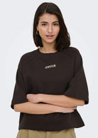 Jacqueline De Yong Felpa Donna Olivia Marrone 15384345 Chocolate Torte CREME AMOUR JACQUELINE DE YONG 