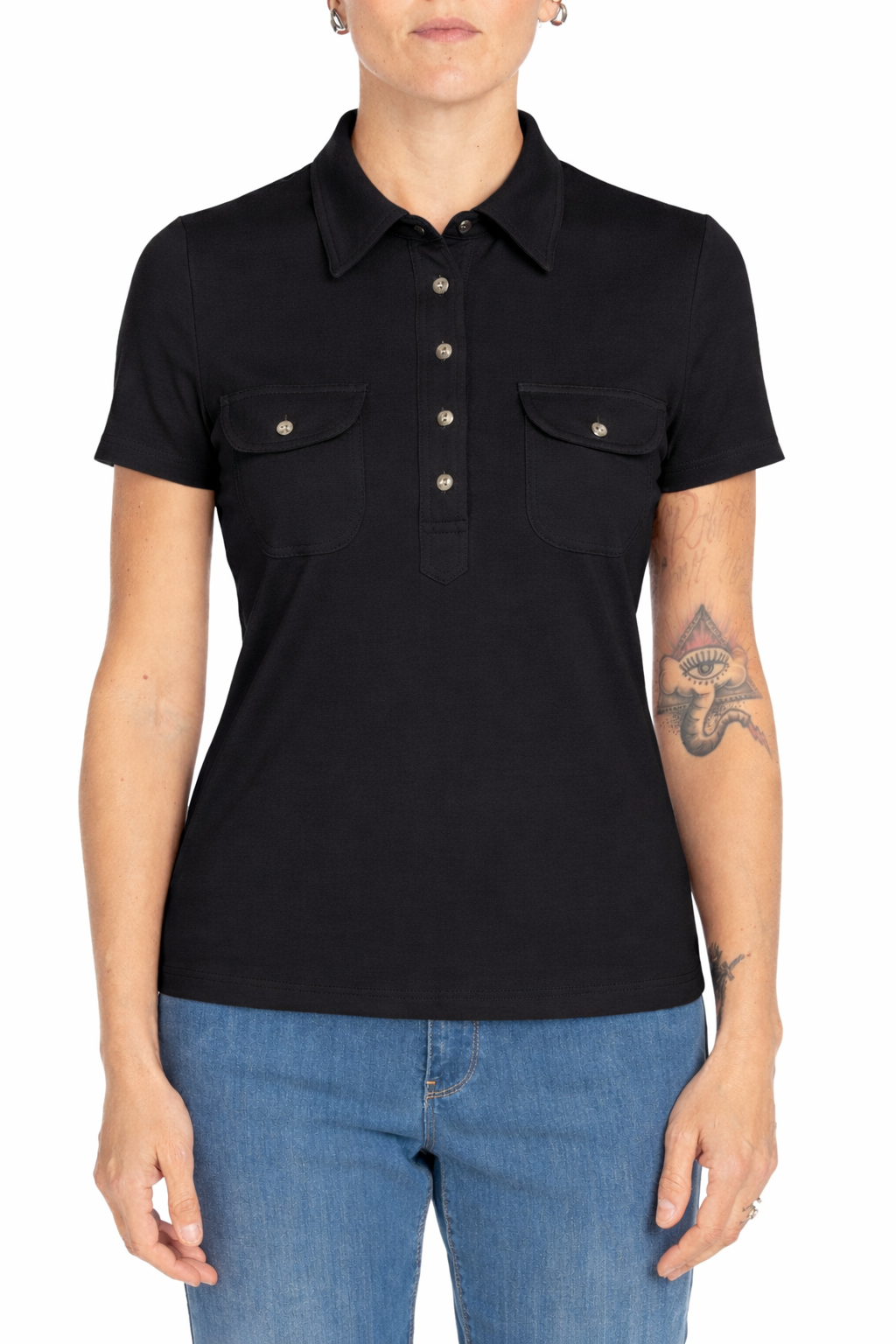 Diana Gallesi Polo Donna Nera G056R000664N 33 DIANA GALLESI 