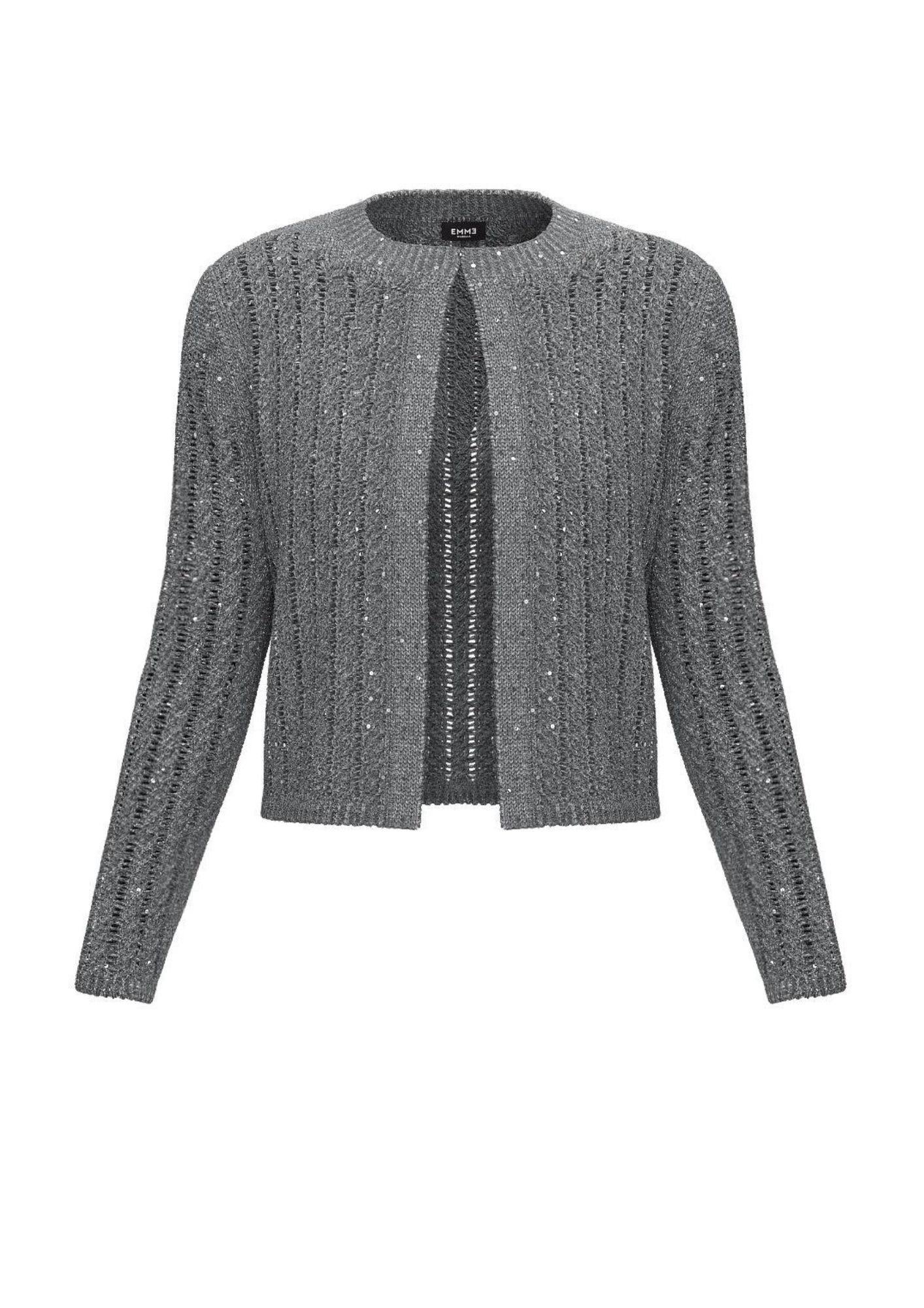 Emme Marella Cardigan Donna Crimea Grigio 2525346101200 003 EMME MARELLA 