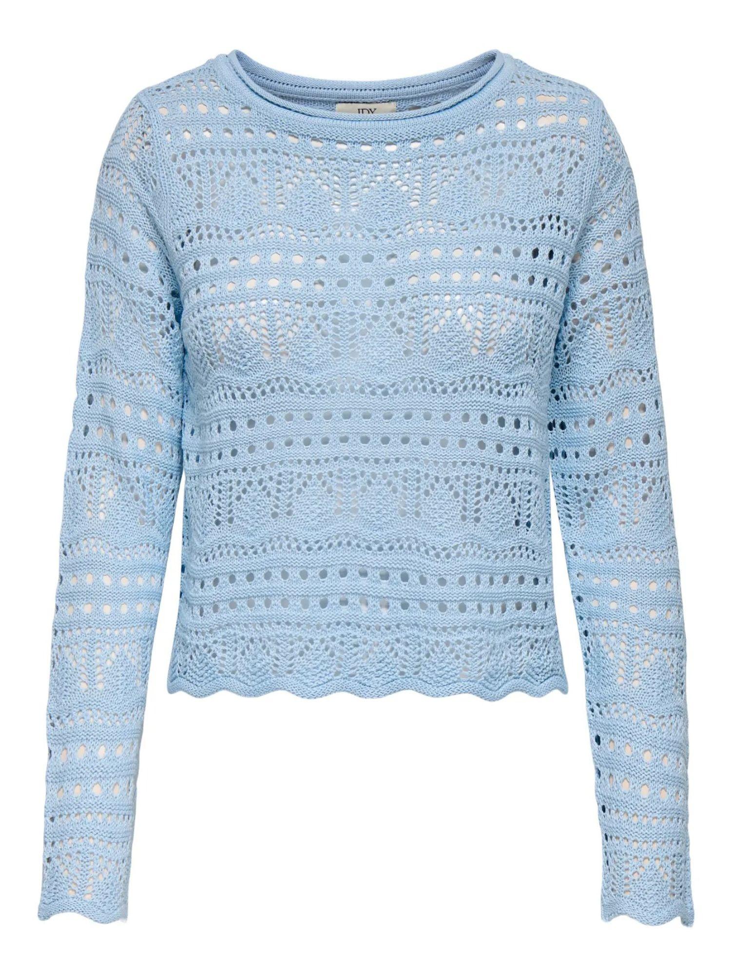 Jacqueline De Yong Maglia Donna Cashmere Blue Jdysun 15287384 Cashmere Blue JACQUELINE DE YONG 