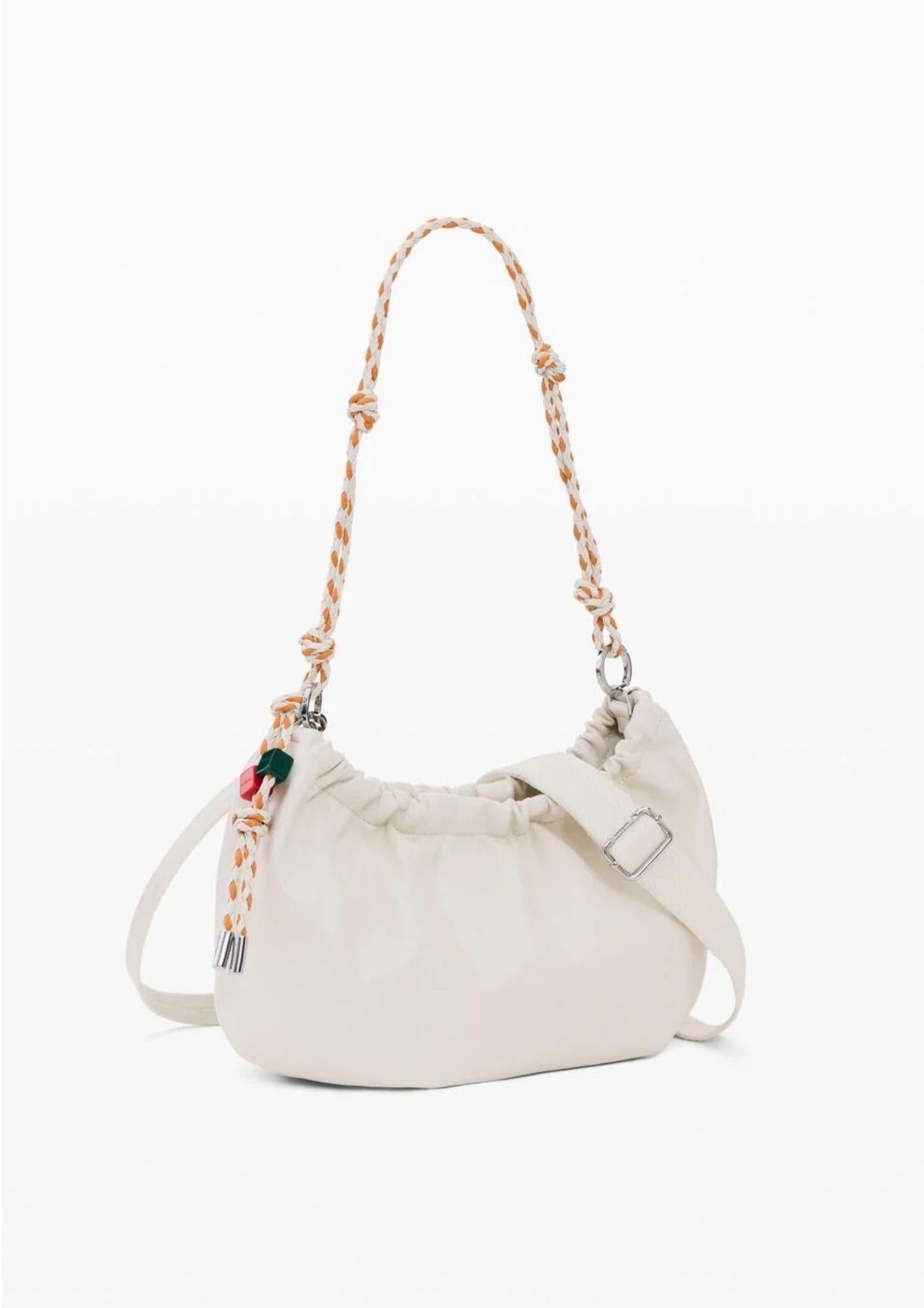 Desigual Borsa Donna Bag Half Logo Waverly Ecru K1010 Bianca 26SAXP73 1008 DESIGUAL 