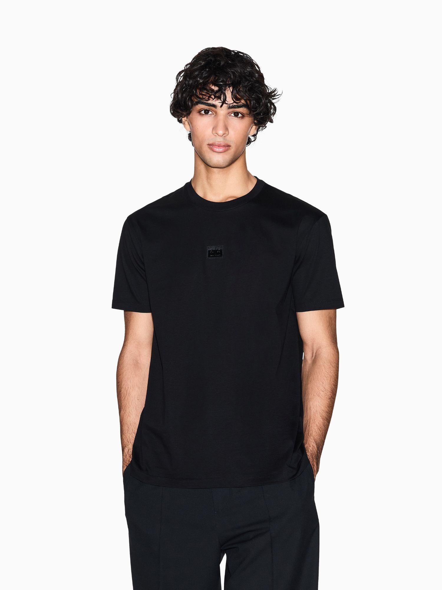 Armani Exchange T-shirt regular fit Uomo Nero XM001479 AF10364 UC001 ARMANI EXCHANGE 