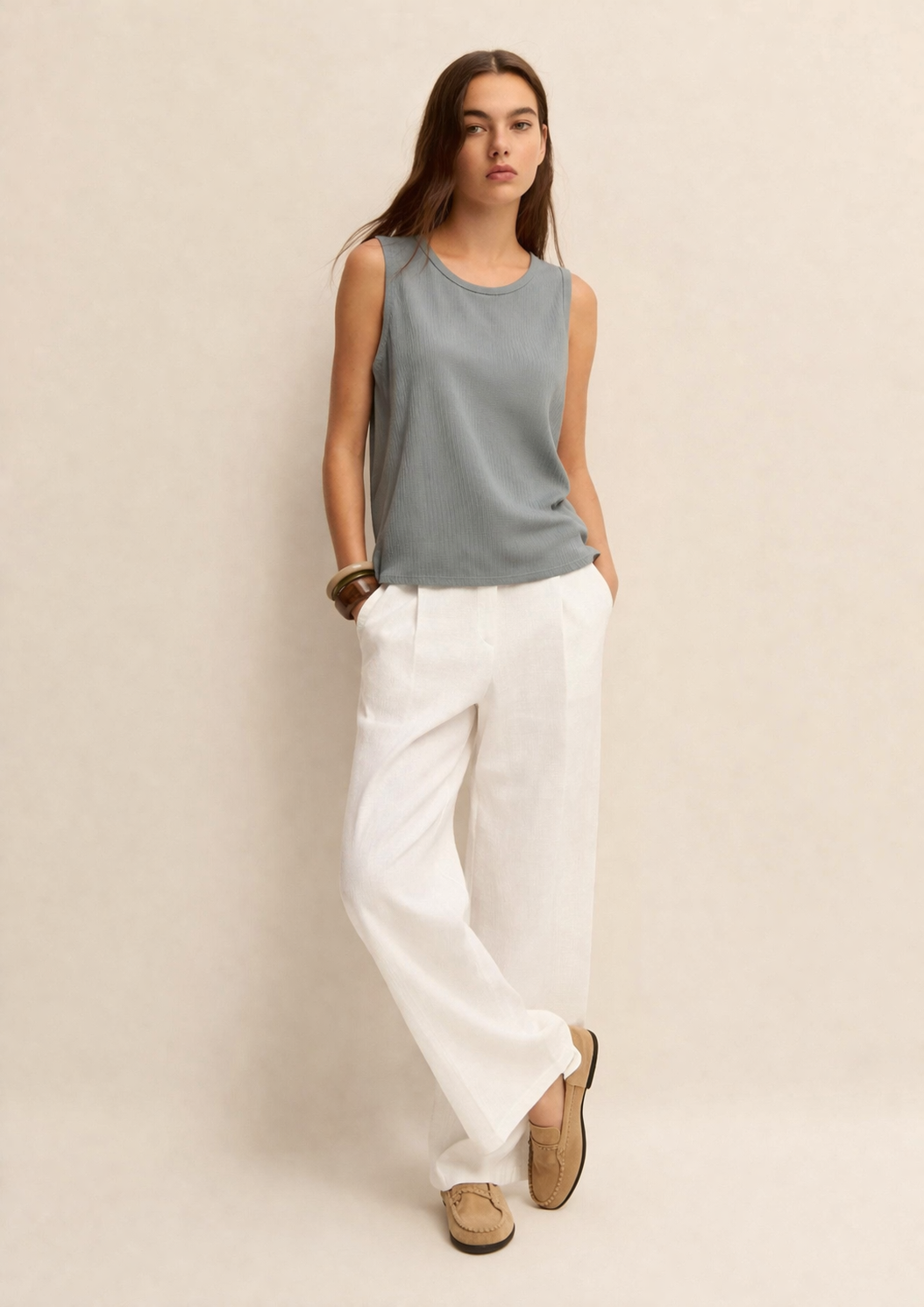 Emme Marella Canotta Donna Emmnembi Carta Da Zucchero 2615161011200 002 EMME MARELLA 