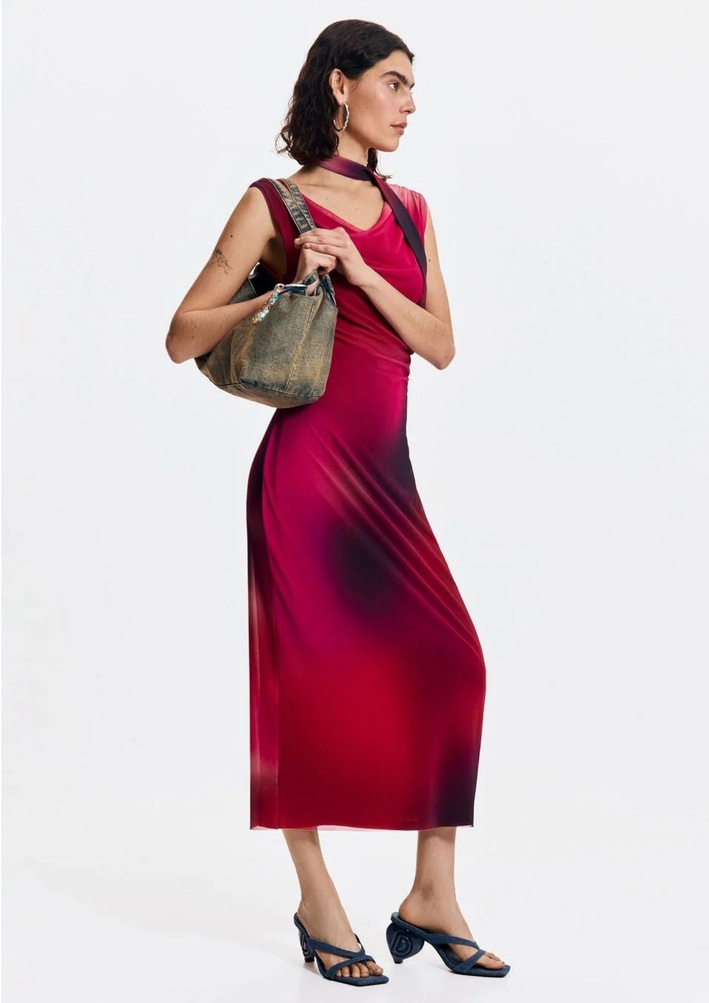 Desigual Vestito Donna Vestmaine Rosso 26SWVK19 3098 DESIGUAL 