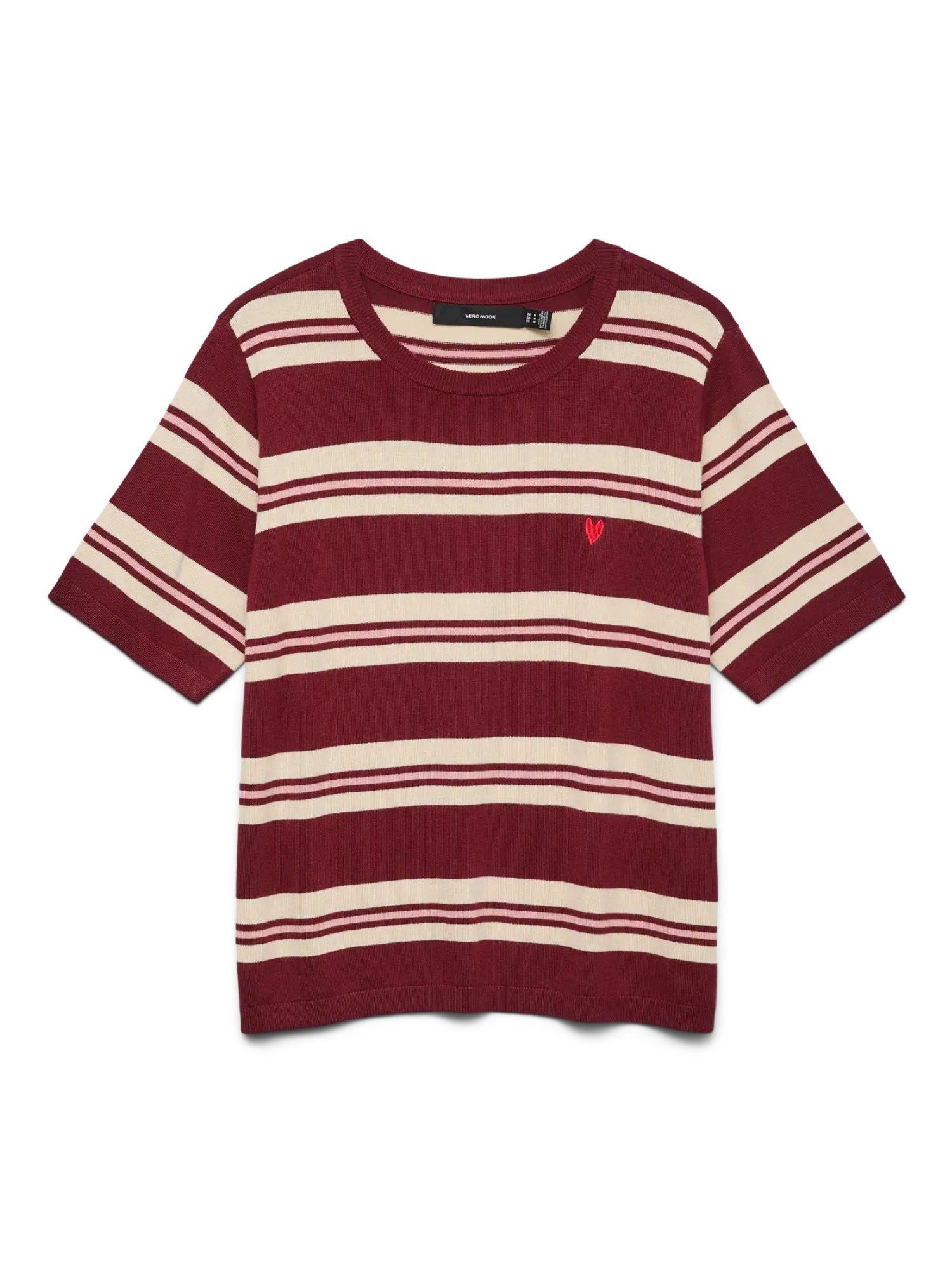 Vero Moda VMCARMELIA Pullover in maglia Donna Syrah W. ROSE ELGANCE BIRCH 10330825 Syrah VERO MODA 