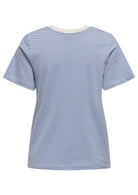 Jacqueline De Yong T-Shirt Donna Pisa Azzurra e Bianca 15298612 Ebb And Flow CD STRIPES JACQUELINE DE YONG 