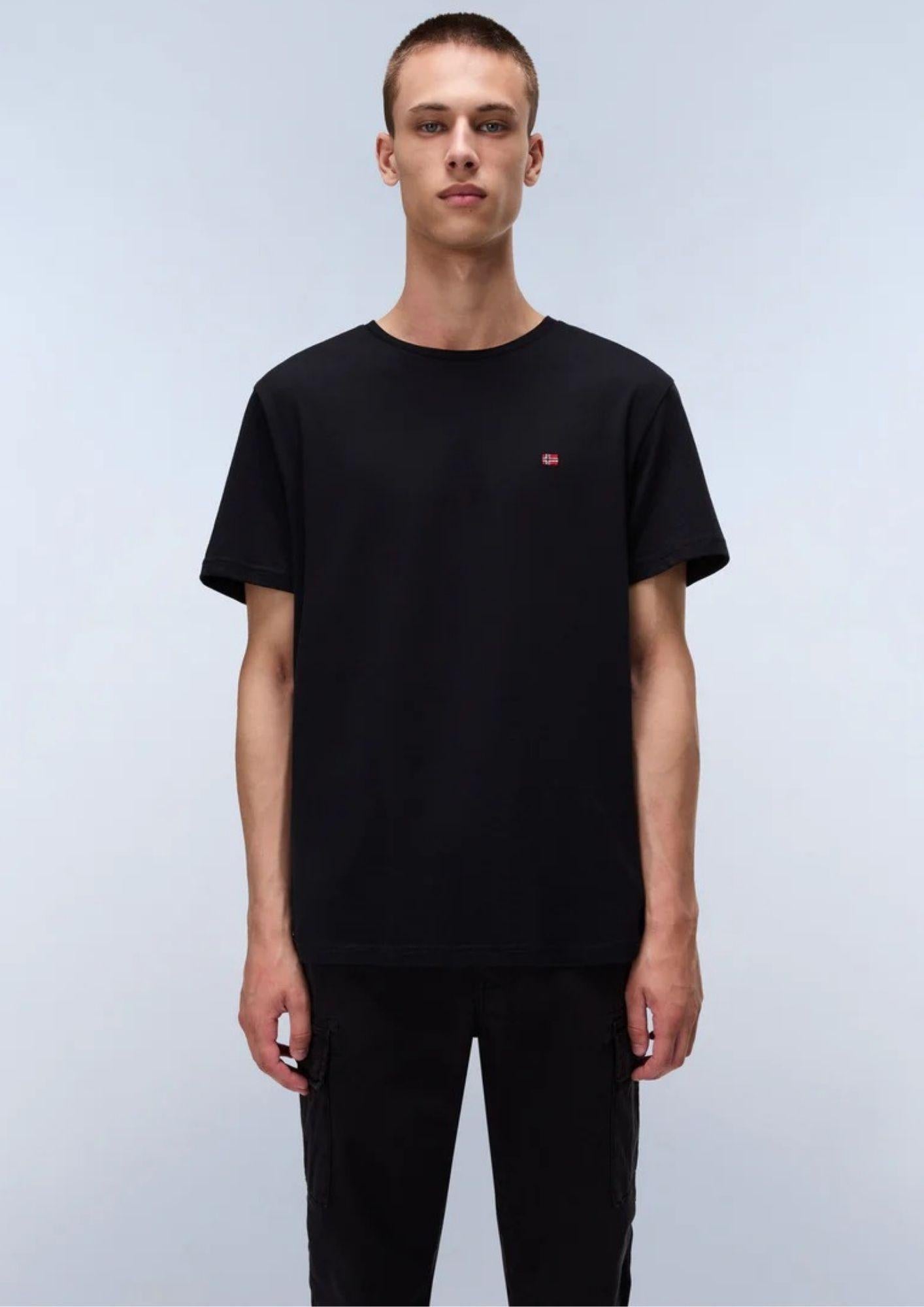 Napapaijri T-Shirt Uomo Salis Nera NP0A4H8D 041 NAPAPIJRI 