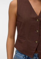 Vero Moda Top Donna Caia Marrone 10333795 Chocolate Martini VERO MODA 